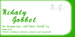 mihaly gobbel business card